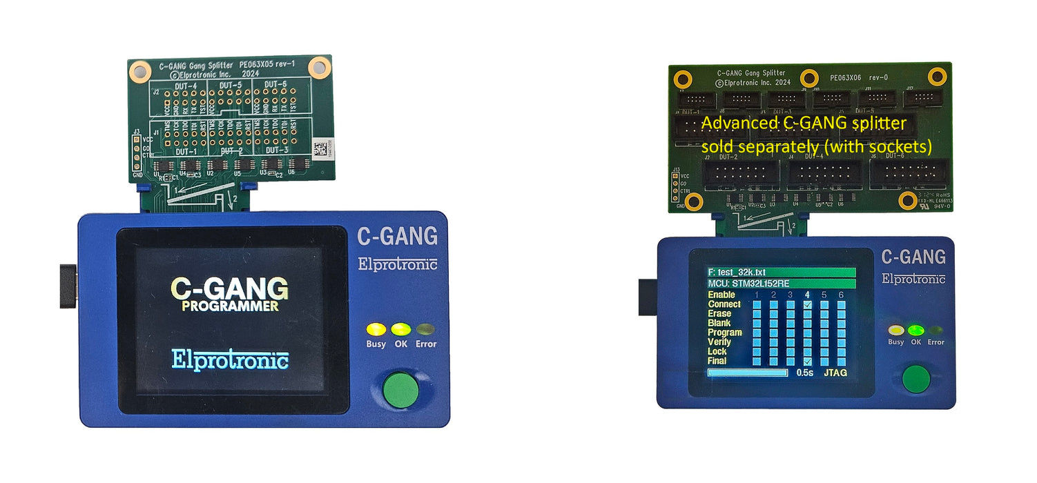 C-GANG two splitters together