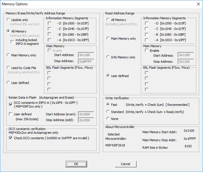 FET memory options